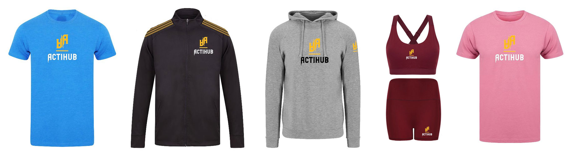 Range of Actihub clothing